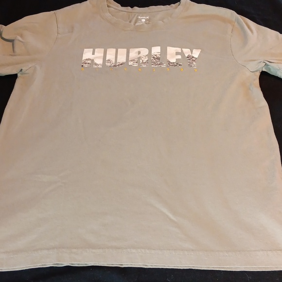 Men's Hurley army green graphic tee - Picture 1 of 8